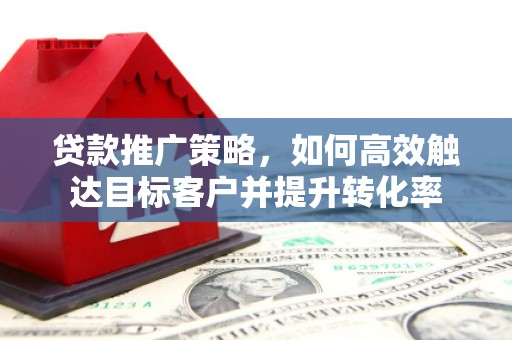 象州贷款推广策略，如何高效触达目标客户并提升转化率
