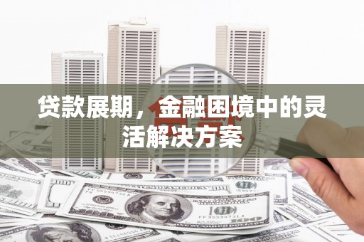 象州贷款展期，金融困境中的灵活解决方案