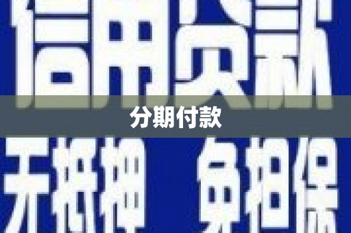 象州分期付款