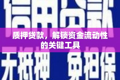象州质押贷款，解锁资金流动性的关键工具