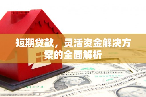 象州短期贷款，灵活资金解决方案的全面解析