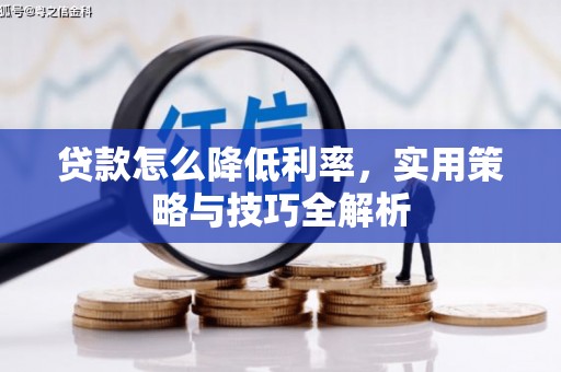 象州贷款怎么降低利率，实用策略与技巧全解析